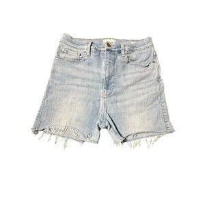 Frame Sz 30 Cutoff Paint Splatter Light Wash‎ Stretch Jean Shorts Jorts #P4-4